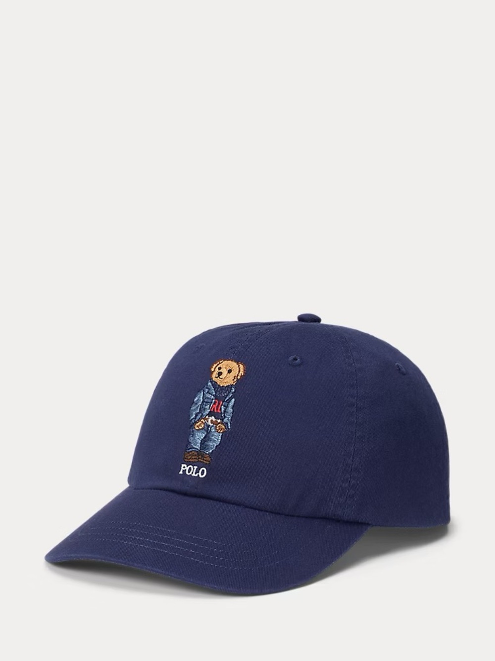 Polo Cap by Ralph Lauren Navy Bear Embroidered Baseball Cap